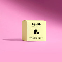 Jednorazové samolepiace pravítko na obočie