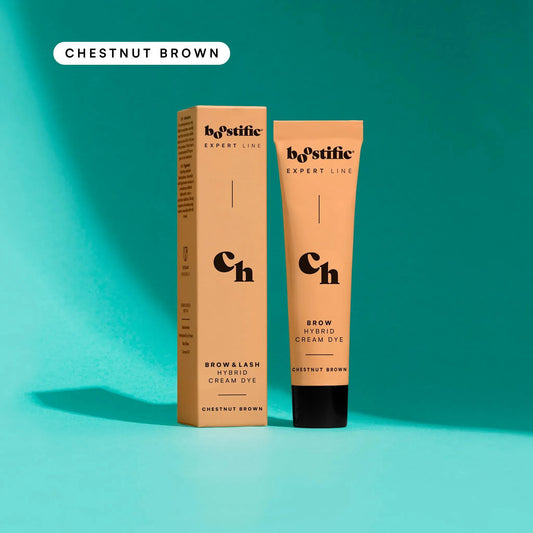 Chestnut brown brow hybrid cream dye
