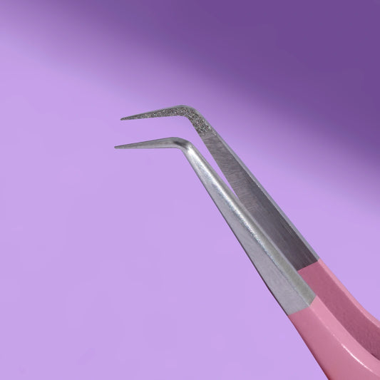 Nano Contour Angled eyelash tweezer