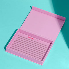 Laser-Wrapped Promade lashes - medium wide fans 3D 0.07