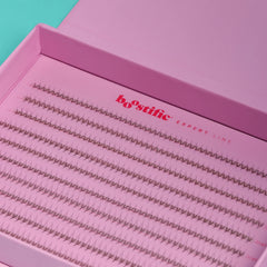 Laser-Wrapped Promade lashes - medium wide fans 2D 0.10